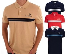 Usado, Camisa polo masculina retrô Sergio Tacchini Supermac gola de algodão nova XS - 4XL comprar usado  Enviando para Brazil