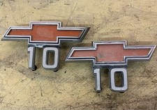 1967-72 67 68 CONJUNTO DE EMBLEMA CHEVROLET TRUCK SUBURBAN C 10 FABRICANTE DE EQUIPAMENTO ORIGINAL GM 327, usado comprar usado  Enviando para Brazil