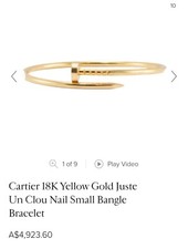 Cartier clou bracelet d'occasion  Expédié en Belgium