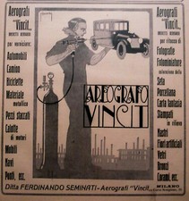 Pubbl.1920 aerografo vincit usato  Biella