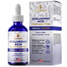Sérum antienvelhecimento ácido hialurônico para rosto - Fórmula médica 100% pura - 2 oz comprar usado  Enviando para Brazil
