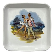 Usado, Prato de lanche Corning Glass Works French Ballet 96503 produtos dietéticos 6,75" raro comprar usado  Enviando para Brazil