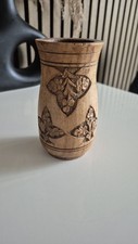 Handmade wooden vase for sale  KEIGHLEY