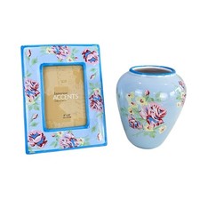 Ceramic blue floral for sale  Akron