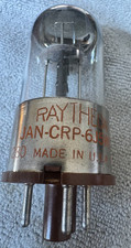 Tubo de áudio NOS Raytheon Jan CRP 6J5WGT/G 6J5GT/G base de metal Mil Spec comprar usado  Enviando para Brazil