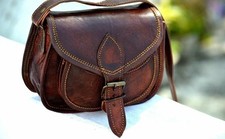 Bolsa tiracolo feminina nova de couro marrom vintage carteiro feita à mão comprar usado  Enviando para Brazil