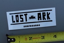 Adesivo vintage Lost Ark pranchas de surf preto branco longboard barco logotipo V54A, usado comprar usado  Enviando para Brazil