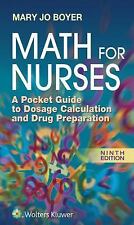 Math for Nurses: A Pocket Guide to Dosage Calculation and Drug Preparation, usado comprar usado  Enviando para Brazil