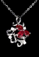 925silber kette rubin gebraucht kaufen  St.Kilian