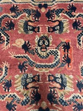 🌺🌺China ,Pao Tao,Drachen,69x68 cm ,Handgeknüpft Teppich,Rug,Tappeto,Tapis,🌺 comprar usado  Enviando para Brazil