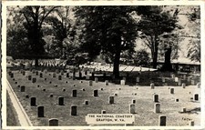 Znaczniki grobów na Cmentarzu Narodowym, Grafton WV Vintage Pocztówka I58 na sprzedaż  Wysyłka do Poland