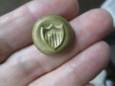 Antiga guerra civil/guerra indiana?  Botão casaco não cavado Patriotic Shield & Stars comprar usado  Enviando para Brazil