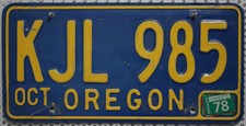 Regon usa nummernschild gebraucht kaufen Regon usa nummernschild gebraucht kaufen  Euskirchen