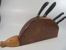 Wooden knife block for sale  TIVERTON