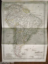 Mappa geogr.america sud usato  Pozzallo