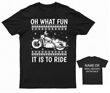 Motorcycle christmas shirt for sale  BRISTOL