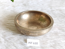 Antiga tigela de canto feita à mão sino metal bronze chakra cura bom som ME455 comprar usado  Enviando para Brazil