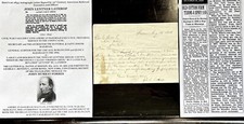 CHI BURLINGTON QUINCY FERROVIA GUERRA CIVIL UNIÃO LATHROP CARTA AUTOGRAFADA ASSINADA comprar usado  Enviando para Brazil