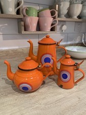 Vintage orange enamel for sale  CANTERBURY