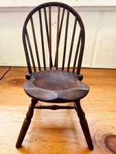 Vintage F.A.P. Cadeira excepcional feita à mão miniatura para sala de jantar Windsor comprar usado  Enviando para Brazil