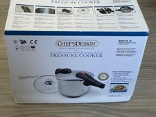 Panela de pressão Chef’s Design 6,3 quartos 6 litros 18/10 aço inoxidável fogão superior comprar usado  Enviando para Brazil