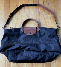 Bolsa de viagem Longchamp Le Pliage XL preta com alça de bagagem em excelente estado usado, usado comprar usado Bolsa de viagem Longchamp Le Pliage XL preta com alça de bagagem em excelente estado usado, usado comprar usado  Enviando para Brazil
