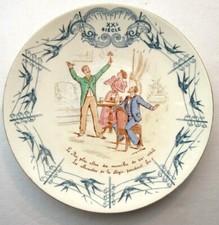 Humorous french plate d'occasion  Bonneuil-Matours