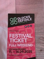 Glücksgefühle festival 2025 gebraucht kaufen  Hambühren