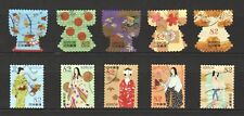 JAPÃO 2017 QUIMONO MUNDIAL CULTURA TRADICIONAL JAPONESA COMP. CONJUNTO DE 10 SELOS USADOS comprar usado  Enviando para Brazil