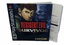 Resident Evil Survivor PlayStation 1 PS1 Apenas Manual com Cartão de Registro Intacto comprar usado  Enviando para Brazil