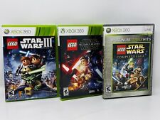 Lego Star Wars Bundle Lote XBOX 360 Saga Completa/Force Awakens/Clone Wars III 3 comprar usado  Enviando para Brazil
