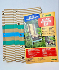 Usado, Kit de renovação de tecido de substituição para cadeira de jardim gramado vintage com cadarço comprar usado  Enviando para Brazil