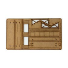 Blotz MDF Terrain 28mm Starship Wall - 4" de comprimento quase perfeito comprar usado  Enviando para Brazil