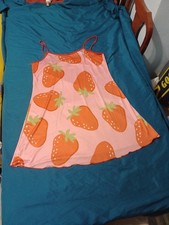 Womens strawberry print for sale  Milwaukee