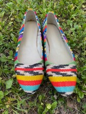 Ballerines multicolores cuir d'occasion  Saint-Ambroix