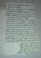 1818 manoscritto regno usato  Avellino
