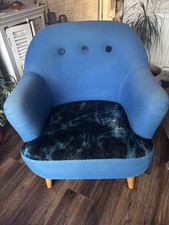 Blue armchair velvet for sale Blue armchair velvet for sale  MANCHESTER