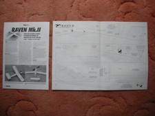 Usado, Aeromodeller Plans of the Raven Mk II modelo esportivo de 18" envergadura comprar usado  Enviando para Brazil