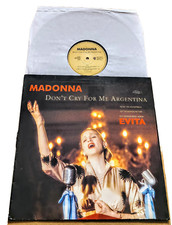 MADONNA DON'T CRY FOR ME ARGENTINA 1997 GERMANY  VINYL 12" MAXI SINGLE - EX /VG+ comprar usado  Enviando para Brazil