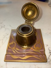 Vtg brass inkwell for sale  Melville
