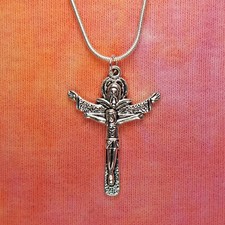 Crucifix necklace jesus for sale  Lubbock