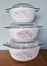 Vintage pyrex blue for sale  KEIGHLEY