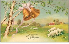 Paques. 27.joyeuses paques.mou d'occasion  France