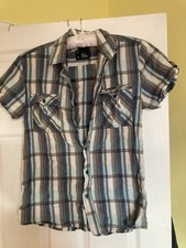 Blue check short for sale  NEWCASTLE
