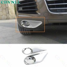Ajuste para VW Touareg 2011-2015 cromado prata farol de neblina dianteiro tampa de para-choque 2* comprar usado  Enviando para Brazil