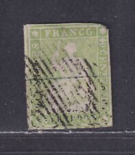 Suíça Scott 19 Usado 1854 40r Verde Imperfeito Sentado Helvetia Fio Esmeralda, usado comprar usado  Enviando para Brazil
