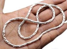 Hermoso adorable collar de cadena de plata de ley 925 hecho a mano para regalo segunda mano  Embacar hacia Mexico