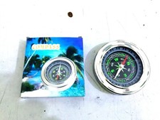 BÚSSOLA 3"" POLEGADAS PROFISSIONAL DE ACABAMENTO CROMADO NORTH EST WEST SOUTH PRECISO  comprar usado  Enviando para Brazil