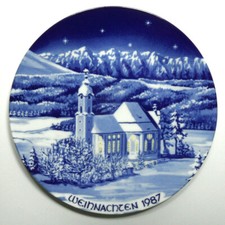 Weihnachtsteller 1987 bavaria gebraucht kaufen  Deutschland