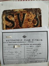 Targa vis. vespa usato  San Cipriano Po